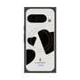 プレミアムスクエアケース with Pixelsnap［ LANVIN en Bleu Hearts Black - ランバン ハート ブラック ］