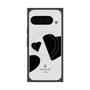 プレミアムスクエアケース with Pixelsnap［ LANVIN en Bleu Hearts Black - ランバン ハート ブラック ］