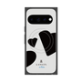 プレミアムスクエアケース with Pixelsnap［ LANVIN en Bleu Hearts Black - ランバン ハート ブラック ］