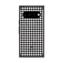 プレミアムスクエアケース with Pixelsnap［ Houndstooth Pattern Black with LANVIN en Bleu logo- ランバン 千鳥格子柄 ブラック ］