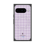 プレミアムスクエアケース with Pixelsnap［ Houndstooth Pattern Purple -with LANVIN en Bleu logo ランバン 千鳥格子柄 パープル ］