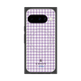 プレミアムスクエアケース with Pixelsnap［ Houndstooth Pattern Purple -with LANVIN en Bleu logo ランバン 千鳥格子柄 パープル ］