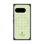 プレミアムスクエアケース with Pixelsnap［ Houndstooth Pattern Green with LANVIN en Bleu logo- ランバン 千鳥格子柄 グリーン ］