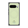 プレミアムスクエアケース with Pixelsnap［ Houndstooth Pattern Green with LANVIN en Bleu logo- ランバン 千鳥格子柄 グリーン ］