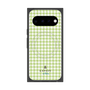 プレミアムスクエアケース with Pixelsnap［ Houndstooth Pattern Green with LANVIN en Bleu logo- ランバン 千鳥格子柄 グリーン ］