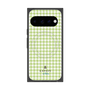 プレミアムスクエアケース with Pixelsnap［ Houndstooth Pattern Green with LANVIN en Bleu logo- ランバン 千鳥格子柄 グリーン ］