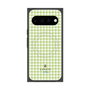 プレミアムスクエアケース with Pixelsnap［ Houndstooth Pattern Green with LANVIN en Bleu logo- ランバン 千鳥格子柄 グリーン ］