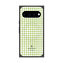 プレミアムスクエアケース with Pixelsnap［ Houndstooth Pattern Green with LANVIN en Bleu logo- ランバン 千鳥格子柄 グリーン ］