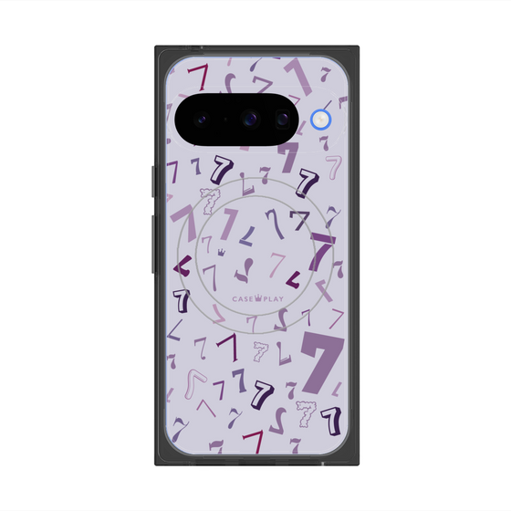 プレミアムスクエアケース with Pixelsnap［ Puple 7 - パープル・セブン ］