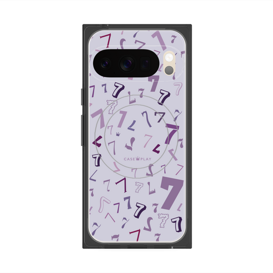 プレミアムスクエアケース with Pixelsnap［ Puple 7 - パープル・セブン ］