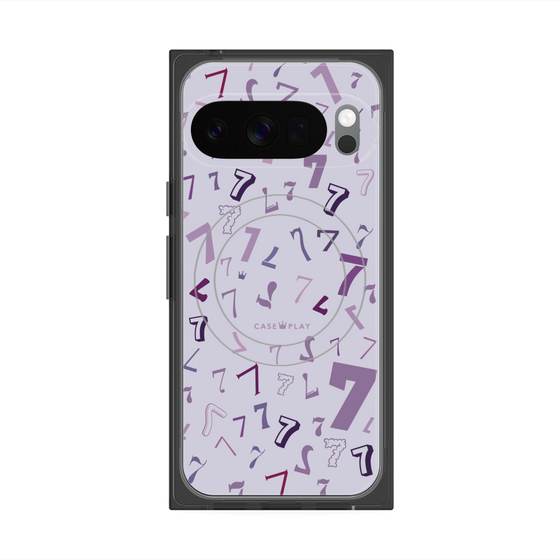 プレミアムスクエアケース with Pixelsnap［ Puple 7 - パープル・セブン ］