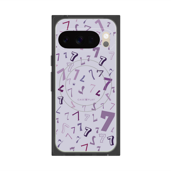 プレミアムスクエアケース with Pixelsnap［ Puple 7 - パープル・セブン ］