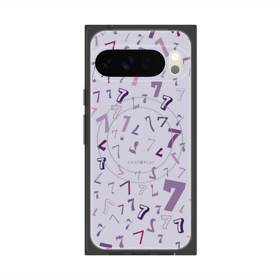 プレミアムスクエアケース with Pixelsnap［ Puple 7 - パープル・セブン ］