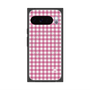 プレミアムスクエアケース with Pixelsnap［ Checkered Pink - ギンガムチェック ピンク ］