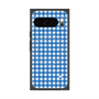 プレミアムスクエアケース with Pixelsnap［ Checkered Blue - ギンガムチェック ブルー ］