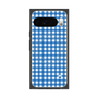 プレミアムスクエアケース with Pixelsnap［ Checkered Blue - ギンガムチェック ブルー ］
