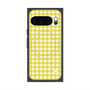 プレミアムスクエアケース with Pixelsnap［ Checkered Yellow - ギンガムチェック イエロー ］
