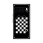 プレミアムスクエアケース with Pixelsnap［ Racing checkered flag - レーシングチェッカーフラッグ ］