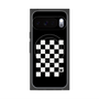 プレミアムスクエアケース with Pixelsnap［ Racing checkered flag - レーシングチェッカーフラッグ ］