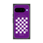 プレミアムスクエアケース with Pixelsnap［ Racing checkered flag Purple - レーシングチェッカーフラッグ パープル ］