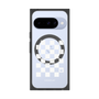 プレミアムスクエアケース with Pixelsnap［ Racing checkered flag White - レーシングチェッカーフラッグ ホワイト ］