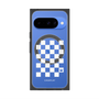 プレミアムスクエアケース with Pixelsnap［ Racing checkered flag White - レーシングチェッカーフラッグ ホワイト ］
