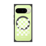 プレミアムスクエアケース with Pixelsnap［ Racing checkered flag White - レーシングチェッカーフラッグ ホワイト ］
