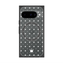 プレミアムスクエアケース with Pixelsnap［ CASEPLAY Crown dots White - ケースプレイ・クラウン・ドッツ ホワイト ］