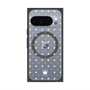 プレミアムスクエアケース with Pixelsnap［ CASEPLAY Crown dots White - ケースプレイ・クラウン・ドッツ ホワイト ］