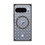 プレミアムスクエアケース with Pixelsnap［ CASEPLAY Crown dots White - ケースプレイ・クラウン・ドッツ ホワイト ］