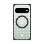 プレミアムスクエアケース with Pixelsnap［ CASEPLAY Crown dots White - ケースプレイ・クラウン・ドッツ ホワイト ］