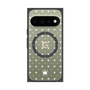 プレミアムスクエアケース with Pixelsnap［ CASEPLAY Crown dots White - ケースプレイ・クラウン・ドッツ ホワイト ］
