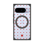 プレミアムスクエアケース with Pixelsnap［ CASEPLAY Crown dots Red - ケースプレイ・クラウン・ドッツ レッド ］