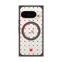 プレミアムスクエアケース with Pixelsnap［ CASEPLAY Crown dots Red - ケースプレイ・クラウン・ドッツ レッド ］