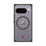プレミアムスクエアケース with Pixelsnap［ CASEPLAY Crown dots Red - ケースプレイ・クラウン・ドッツ レッド ］