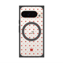 プレミアムスクエアケース with Pixelsnap［ CASEPLAY Crown dots Red - ケースプレイ・クラウン・ドッツ レッド ］