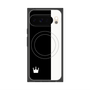 プレミアムスクエアケース with Pixelsnap［ CASEPLAY Bi-Colors Black & White - ケースプレイ・バイカラー ブラック＆ホワイト ］
