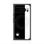 プレミアムスクエアケース with Pixelsnap［ CASEPLAY Bi-Colors Black & White - ケースプレイ・バイカラー ブラック＆ホワイト ］