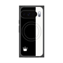 プレミアムスクエアケース with Pixelsnap［ CASEPLAY Bi-Colors Black & White - ケースプレイ・バイカラー ブラック＆ホワイト ］
