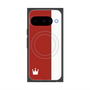 プレミアムスクエアケース with Pixelsnap［ CASEPLAY Bi-Colors Red & White - ケースプレイ・バイカラー レッド＆ホワイト ］