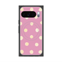 プレミアムスクエアケース with Pixelsnap［ 水彩ドット・レトロカラー - Pink ］