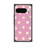 プレミアムスクエアケース with Pixelsnap［ 水彩ドット・レトロカラー - Pink ］