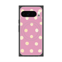 プレミアムスクエアケース with Pixelsnap［ 水彩ドット・レトロカラー - Pink ］