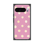 プレミアムスクエアケース with Pixelsnap［ 水彩ドット・レトロカラー - Pink ］