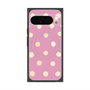 プレミアムスクエアケース with Pixelsnap［ 水彩ドット・レトロカラー - Pink ］