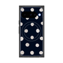 プレミアムスクエアケース with Pixelsnap［ 水彩ドット・レトロカラー - Navy ］