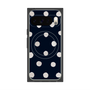 プレミアムスクエアケース with Pixelsnap［ 水彩ドット・レトロカラー - Navy ］