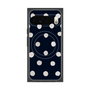 プレミアムスクエアケース with Pixelsnap［ 水彩ドット・レトロカラー - Navy ］