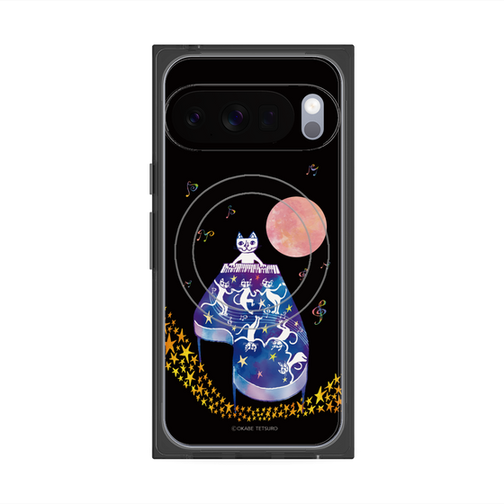 プレミアムスクエアケース with Pixelsnap［ おかべてつろう - たのしい夜 ］
