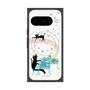 プレミアムスクエアケース with Pixelsnap［ おかべてつろう - 黒猫クロのとおりみち ］